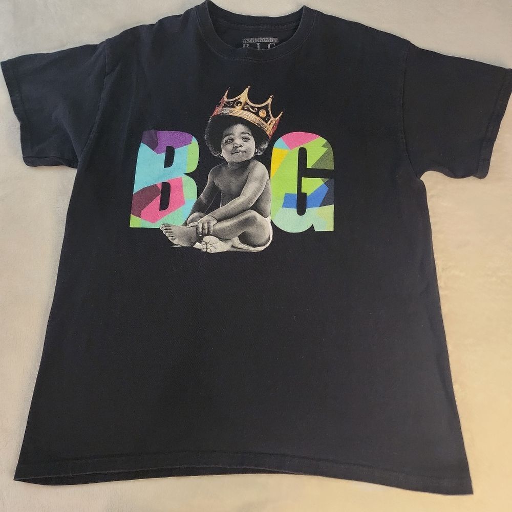 The Notorious B.I.G. Biggie Baby With Crown Tshirt With Graphics Size Large
